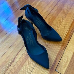 Vivienne Westwood x Melissa 3D Angel Wings Heeled Pumps in Black Size 5